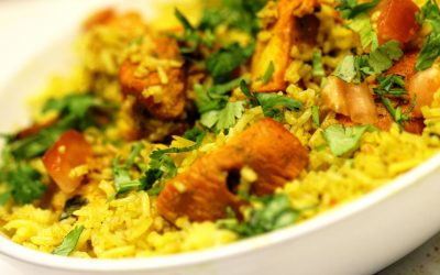 CHICKEN OR LAMB TIKKA BIRYANI